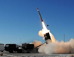 2. The latest version of the PAC-3 seeker uses multiple sensors and AI techniques to guide the smart weapon to enemy aircraft, tactical ballistic missiles, and cruise missiles. (Courtesy of The Boeing Co.) 2. The latest version of the PAC-3 seeker uses multiple sensors and AI techniques to guide the smart weapon to enemy aircraft, tactical ballistic missiles, and cruise missiles. (Courtesy of The Boeing Co.)