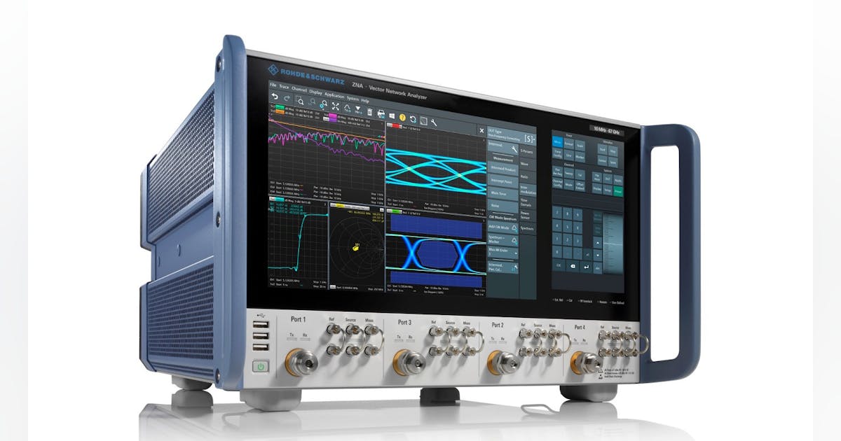 Vector Network Analyzers Range to 67 GHz in Bandwidth | Microwaves & RF
