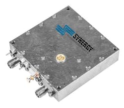 3. Phase-locked DROs from the KSFLOD series offer low-noise signals from 6 to 15 GHz for system and test applications. (Courtesy of Synergy Microwave Corp.) 3. Phase-locked DROs from the KSFLOD series offer low-noise signals from 6 to 15 GHz for system and test applications. (Courtesy of Synergy Microwave Corp.)