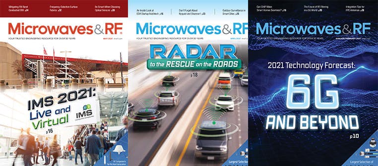 Download PDF versions of our print editions from the Microwaves &amp; RF Digital Archive.