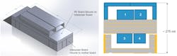 3. This is a proposed solution for shrinking a four-channel switched filter bank. 3. This is a proposed solution for shrinking a four-channel switched filter bank.