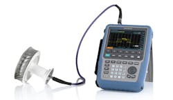 2. An instrument such as Rohde &amp; Schwarz&rsquo;s Spectrum Rider FPH handheld microwave spectrum analyzer, connected with W.L. Gore&rsquo;s Phaseflex microwave/RF test assemblies, is suitable for field spectral measurements of OTA 5G signals. (Courtesy of Rohde &amp; Schwarz)