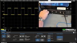 1. Connect your 10x passive probe’s tip to your oscilloscope’s COMP signal and use the adjustment near the probe cable’s base where it connects to the oscilloscope. 1. Connect your 10x passive probe’s tip to your oscilloscope’s COMP signal and use the adjustment near the probe cable’s base where it connects to the oscilloscope.