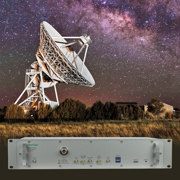 1. Anritsu&apos;s MS27201A remote spectrum monitor is intended for installation at satellite-dish sites or in nearby control facilities for 24/7, long-term monitoring of ground-station interference.