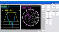 With Mini-Circuits' eVNA software interface, data can be visualized in Smith chart, rectangular, or polar pilots formats. With Mini-Circuits' eVNA software interface, data can be visualized in Smith chart, rectangular, or polar pilots formats.