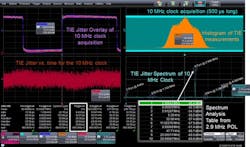 9. A dc-dc converter’s noise peak at 2.956 MHz corresponds to a jitter spectrum peak at the same frequency. 9. A dc-dc converter’s noise peak at 2.956 MHz corresponds to a jitter spectrum peak at the same frequency.