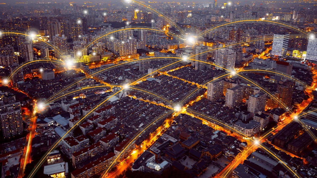 2. Realizing the benefits of mesh networks of devices, vehicles, and infrastructure in smart cities will mean large numbers of devices exchanging data almost constantly. (Source: Lesley Wang/Getty Images)