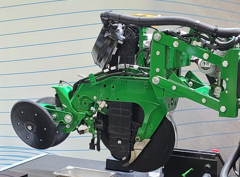 2. The ExactShot Planter places a seed precisely in the ground and puts the fertilizer directly on the seed, resulting in a 60% savings on fertilizer.