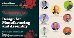 Engineering Academy presents Design for Manufacturing and Assembly on March 21, 2023. It will also be available on demand. Engineering Academy presents Design for Manufacturing and Assembly on March 21, 2023. It will also be available on demand.