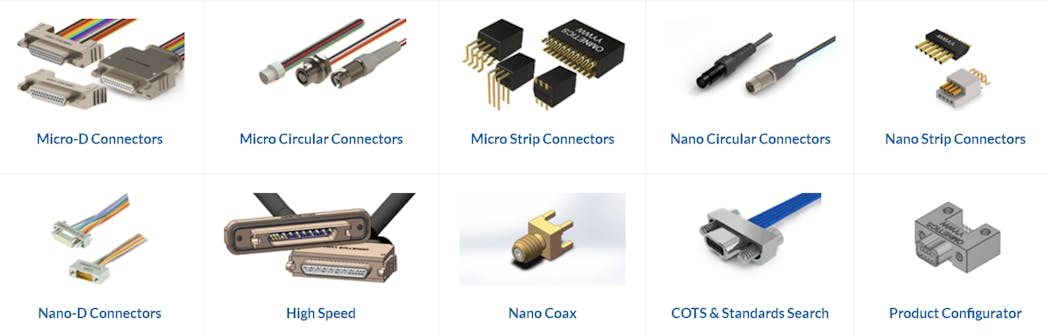 Omnetics provides a range of small-form-factor connectors. Many are available as deep-space-qualified with NASA-qualified low outgassing support.