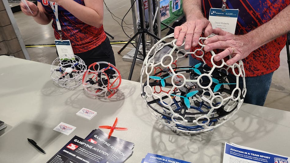 Drone outlet soccer ball