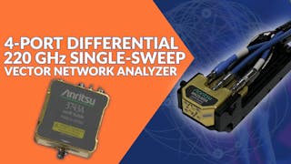 Four Port Single Sweep VNA Serves D and G Band Apps