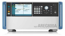 1. The R&amp;S AREG800A automotive radar echo generator simulates operating conditions of ADAS mmWave radar pulses from 76 to 81 GHz.