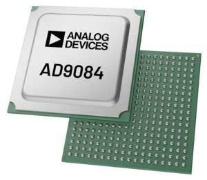 2. The highly integrated model AD9084 Apollo SoC packs four ADCs and four DACs into a surface-mount package.