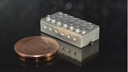 NIC's 9750-MHz cavity filter serves X-band applications in space, radar, and EW use cases. NIC's 9750-MHz cavity filter serves X-band applications in space, radar, and EW use cases.