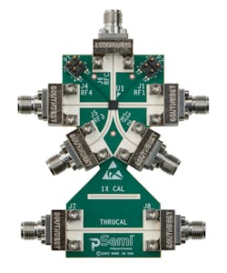 pSemi’s PE42548 is a 30-GHz SP4T RF switch that presents an alternative to flip-chip devices. pSemi’s PE42548 is a 30-GHz SP4T RF switch that presents an alternative to flip-chip devices.