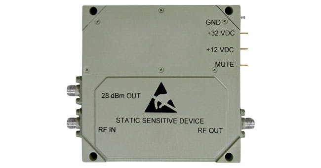 6. Designed for pulsed operation, Mercury&rsquo;s PA delivers as much as 1600-W saturated output power from 1.2 to 1.4 GHz.