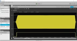 3. Shown is an example of a staggered PRI pulse RF voltage waveform with the marker set to coincide with the RF pulse start. 3. Shown is an example of a staggered PRI pulse RF voltage waveform with the marker set to coincide with the RF pulse start.