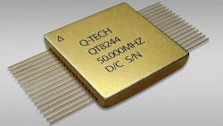 The QT8220 Series of space-qualified TCXOs provides multiple outputs from a single hermetic 32-pin flatpack. The QT8220 Series of space-qualified TCXOs provides multiple outputs from a single hermetic 32-pin flatpack.