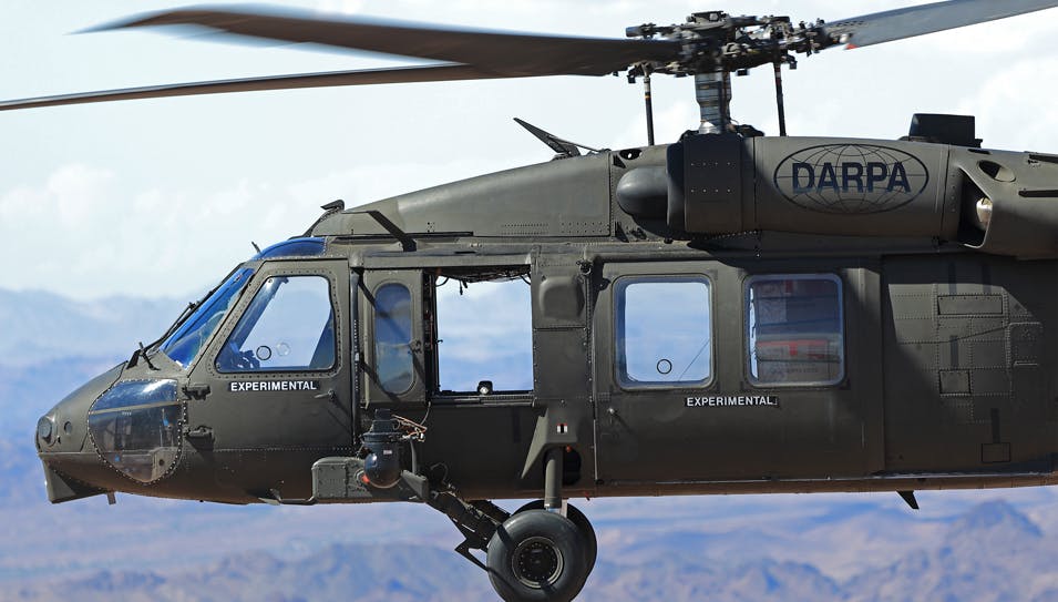 The Black Hawk helicopter can be piloted autonomously and remotely by means of Sikorsky&rsquo;s MATRIX autonomous control system.