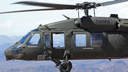 The Black Hawk helicopter can be piloted autonomously and remotely by means of Sikorsky’s MATRIX autonomous control system. The Black Hawk helicopter can be piloted autonomously and remotely by means of Sikorsky’s MATRIX autonomous control system.