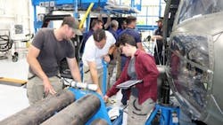 By working with operational S-70 Black Hawk helicopters, students at STA receive hands-on, real-world maintenance skills. By working with operational S-70 Black Hawk helicopters, students at STA receive hands-on, real-world maintenance skills.