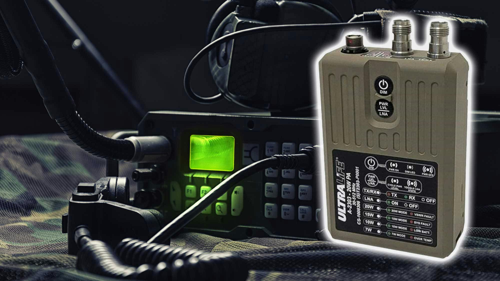 Ultralife tactical radio amplifier