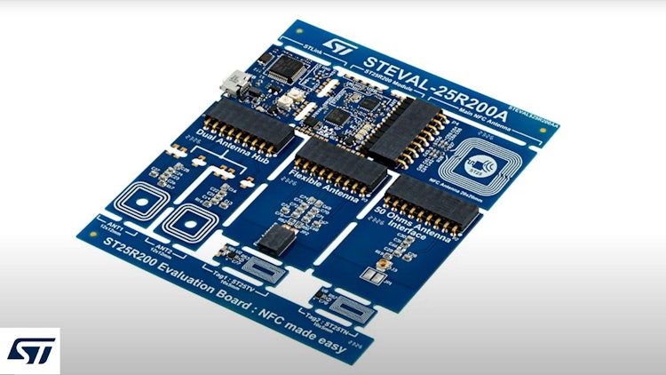 STMicroelectronics NFC reader IC and comprehensive modular kit jumpstarts contactless designs.