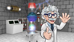 Mad scientist cartoon Mad scientist cartoon