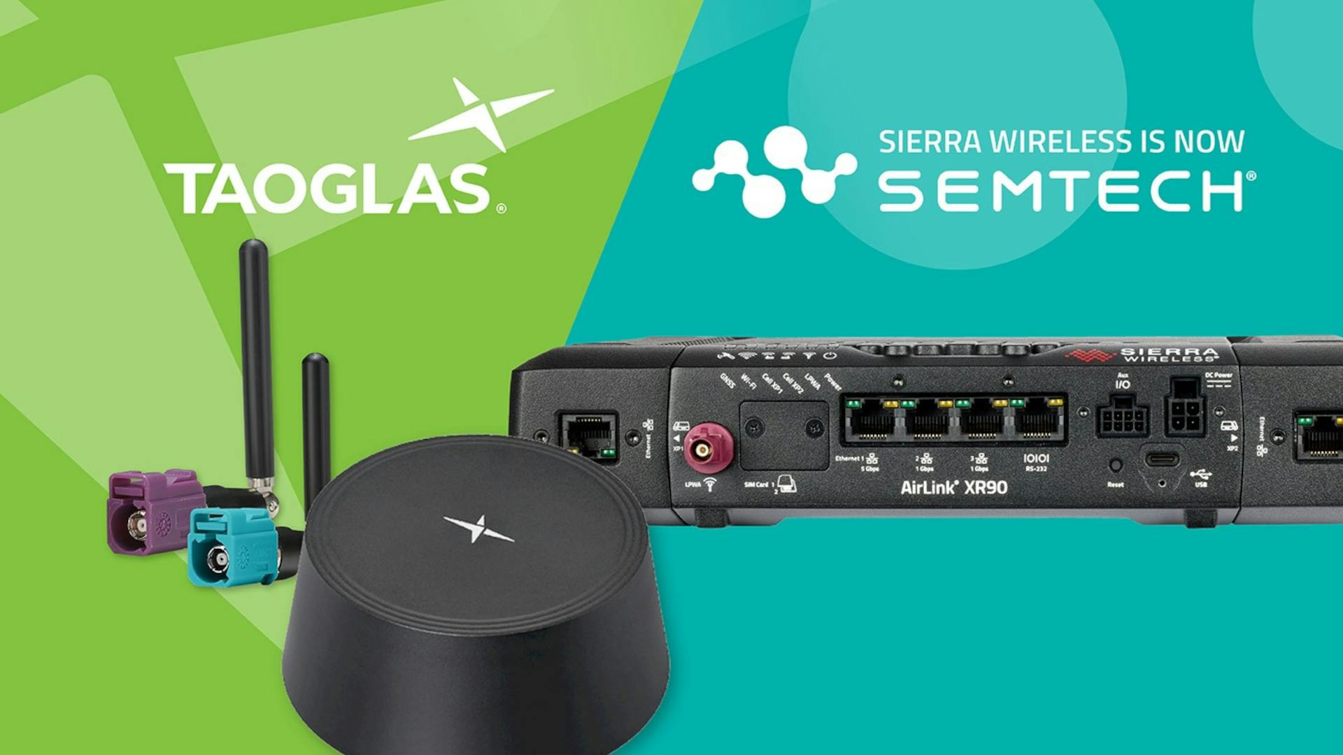 Taoglas and Semtech Partner to Optimize Antenna Selection for AirLink Routers.