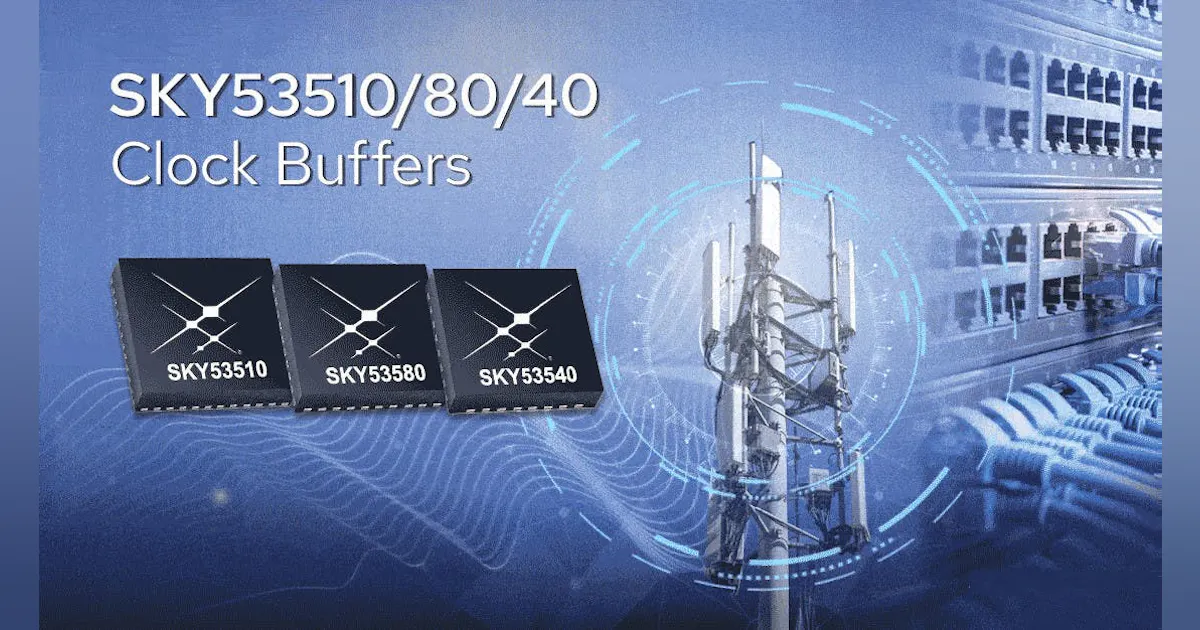 Skyworks Solutions' Ultra-Low-Jitter Clock Buffers Meet Needs of High ...