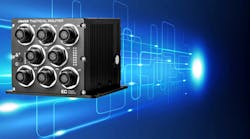 The military-grade Cheetah Router and its built-in connectors support PAM4 data rates as high as 56 Gb/s. The military-grade Cheetah Router and its built-in connectors support PAM4 data rates as high as 56 Gb/s.