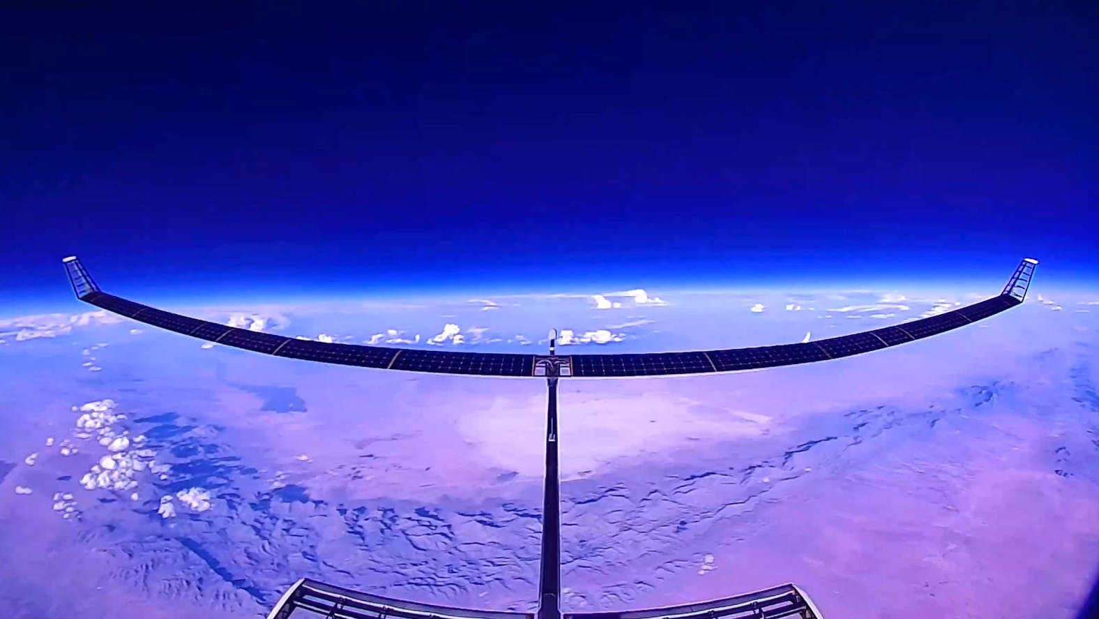 This view of the Earth was taken from a SULE aircraft at an altitude of 67,000 ft. MSL.