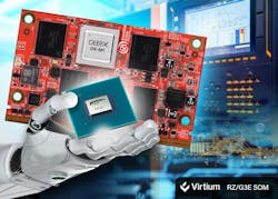 The RZ/G3E SOM from Virtium Embedded Artists provides dual HD display outputs, 3D graphics and high-speed connectivity backed by two options for local AI processing The RZ/G3E SOM from Virtium Embedded Artists provides dual HD display outputs, 3D graphics and high-speed connectivity backed by two options for local AI processing