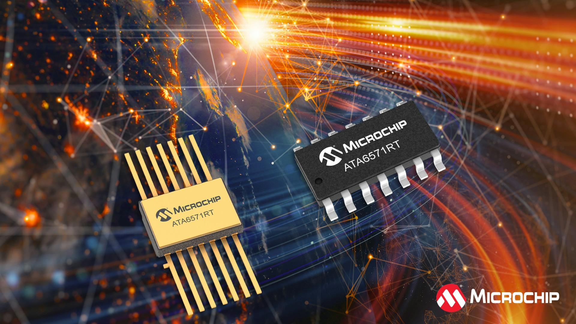 Microchip&rsquo;s ATA6571RT CAN FD transceiver supports data rates up to 5 Mbps.