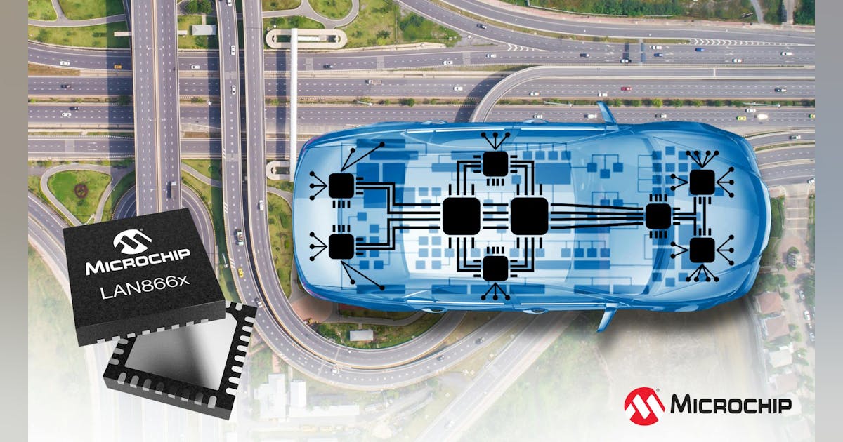 Microchip Advances Zonal Architecture with 10BASE-T1S Endpoints ...