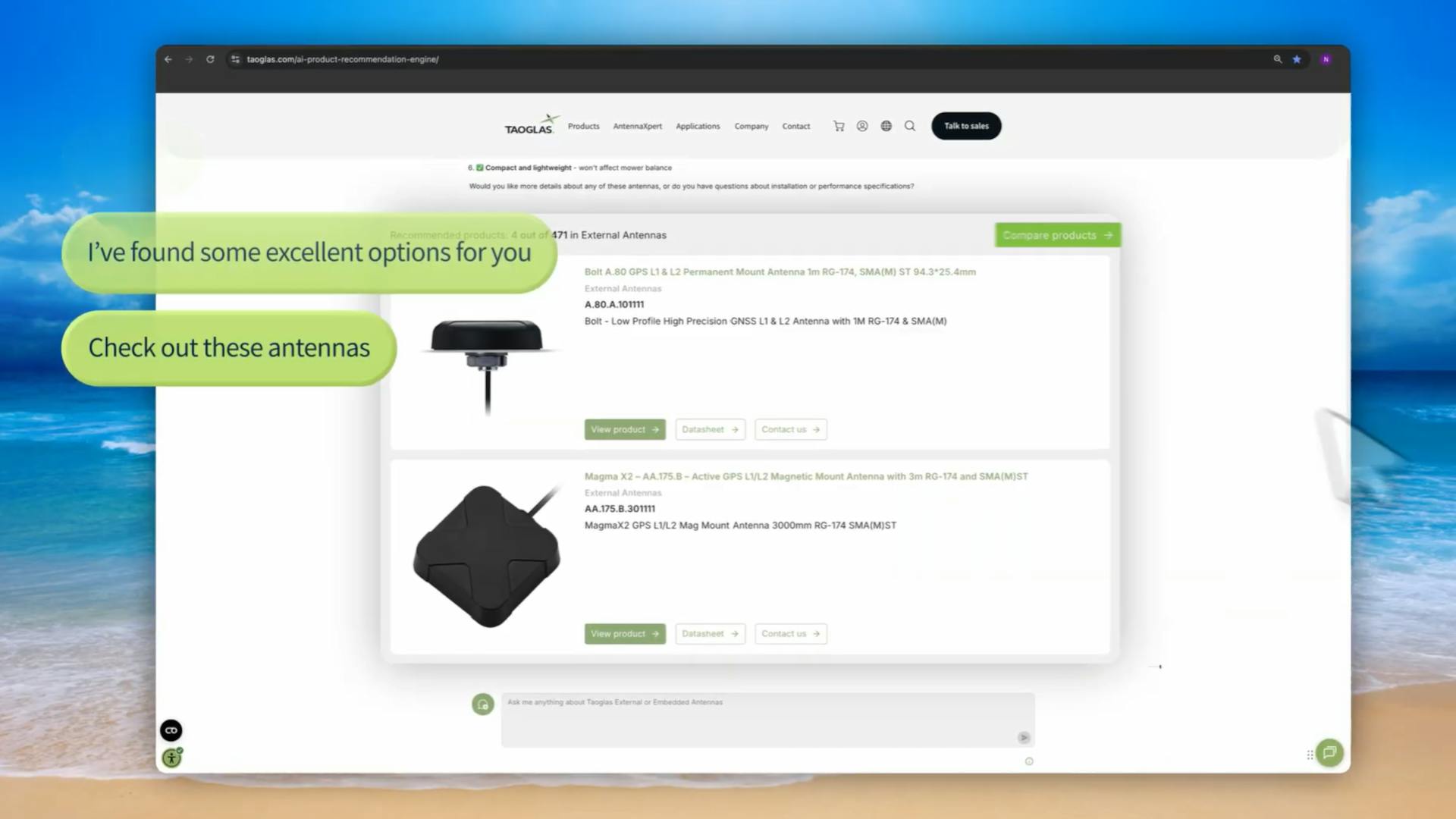 Taoglas Unveils AI-Driven Antenna Product Recommendation Engine.