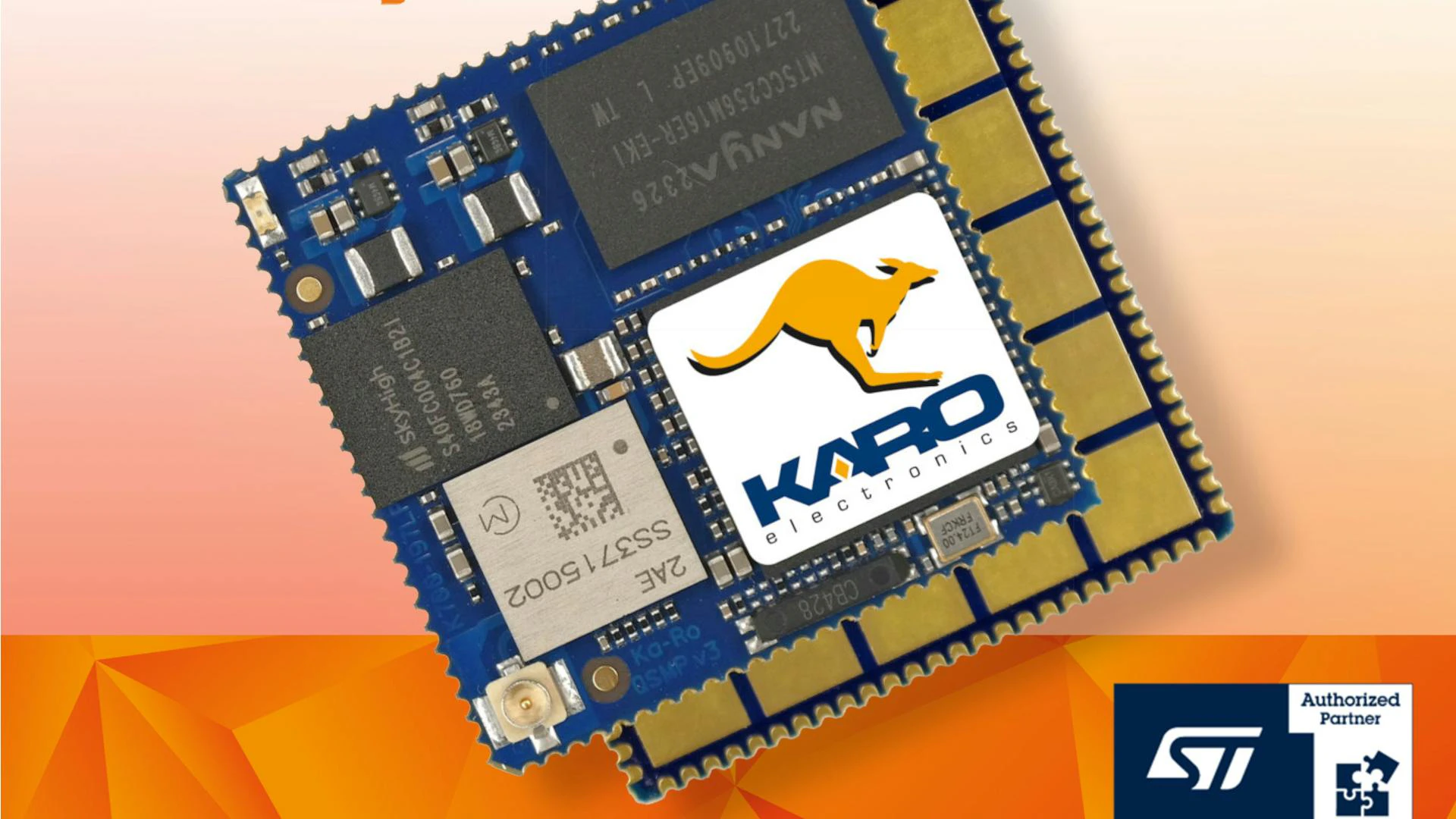 Direct Insight's QSMP-15W module adds wireless connectivity to the STM32MP1 MPU platform for IoT & Industry 4.0 applications.