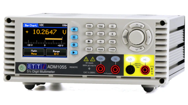 Saelig's ADM1055 DMM delivers laboratory-grade performance suitable for research, production QA, and advanced electronics education.