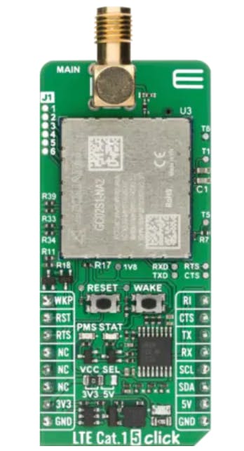 Mikroe LTE Cat.1 5 Click for Europe