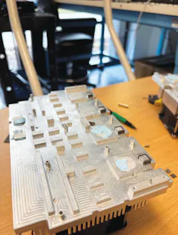 RF absorption material installation on heatsink around PLL touchdowns RF absorption material installation on heatsink around PLL touchdowns
