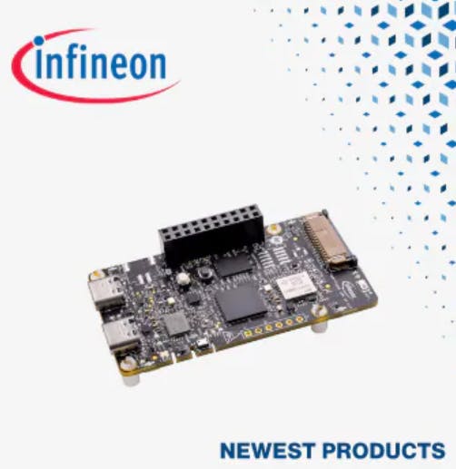 Mouser Now Shipping Infineon Technologies KITPSE84AITOBO1 PSOC Edge E84 AI Evaluation Kit