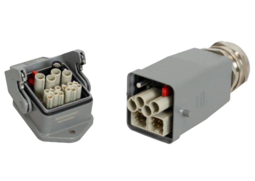 HARTING Han&circledR; 4B Standard Rectangular Power Connectors