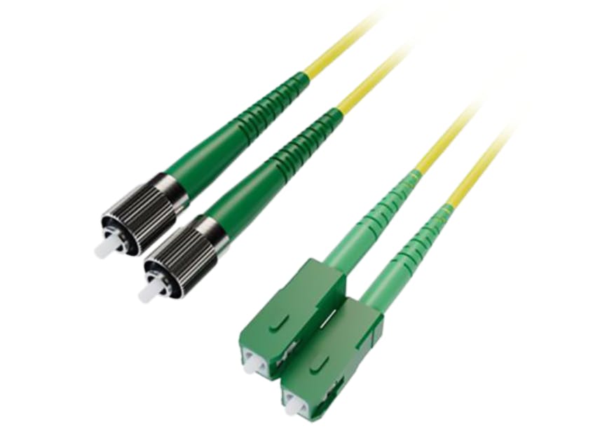 L-Com Duplex FC APC & NK-SC APC Fiber Optic Patch Cables