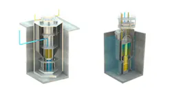 Figure 1: Cross-sectional views of SMR concepts, highlighting internal structure and configuration. (Image Credit: Illustration courtesy of Idaho National Laboratory)