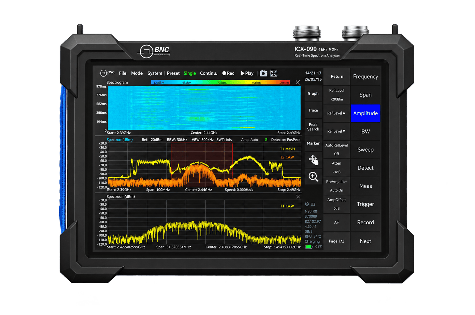 ICX-090 Spectrum Analyzer Cutout